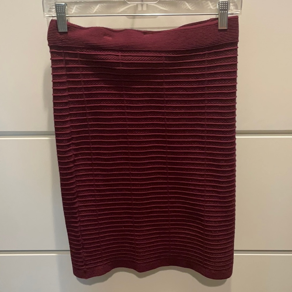 Maroon Lined Skirt